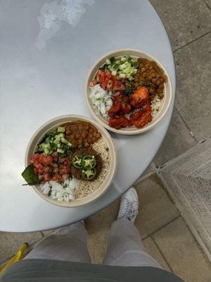 Spicy Keema (Beef) Salad Bowl Zinger Chicken Salad Bowl