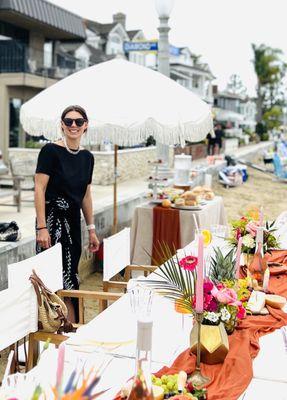 Mel and the gorgeous table