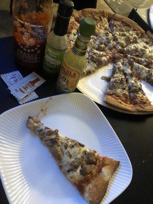 $18 pizza  Papa Murphy's Combo Pizza (Baking Required) sausage, onions  ,