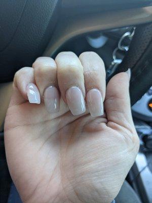 Nails crooked and messed up