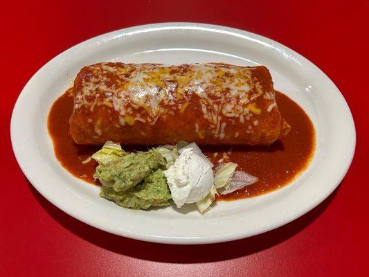 Burrito enchilada style AKA wet burrito