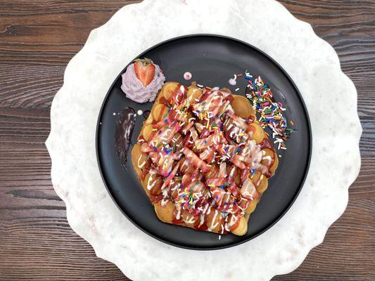 Mr. Bubbly Strawberry Waffle