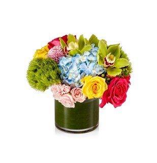 This is what I ordered based on the pics on the website. A nice, compact and round arrangement.