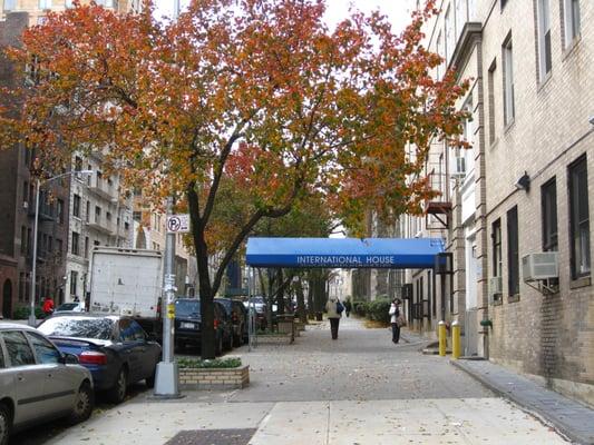 The back entrance at 155 Claremont Ave. Manhattan School of Music is across the street.