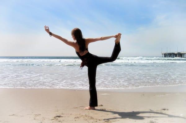 Yoga on the beach with Pure Light!