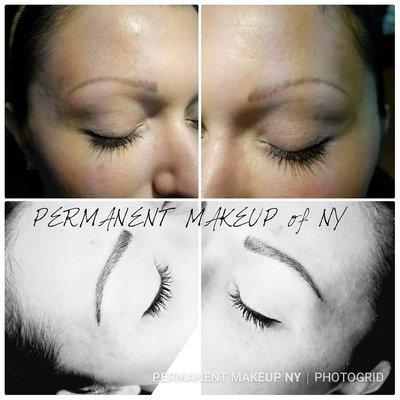 Before and after beautiful brows by Jo Ann!