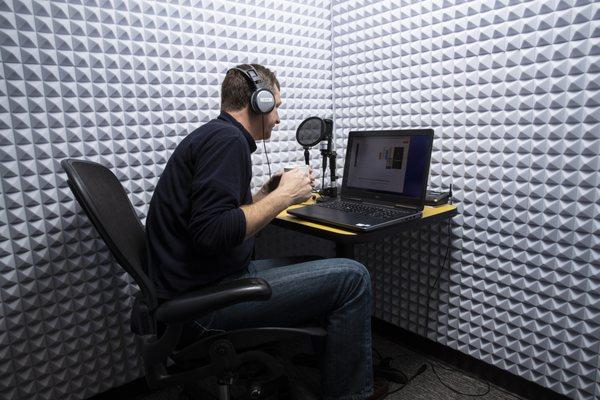 Audio Recording Booth is great for recording podcasts, filming webinars and taking conference calls.