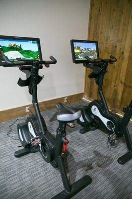 State-of-the-art interactive exercise bikes