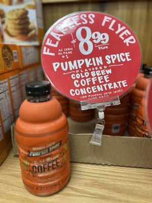 Pumpkin spice cold brew