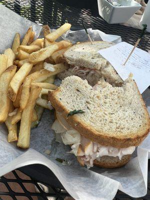 California Reuben and fries.