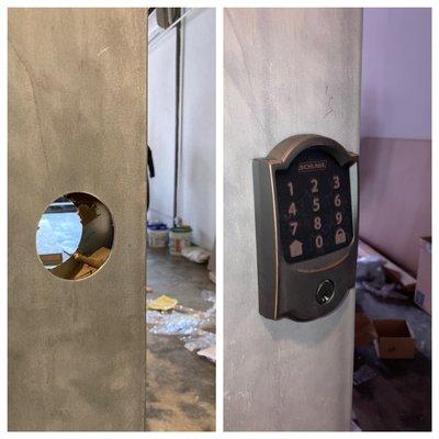 Smart lock installation