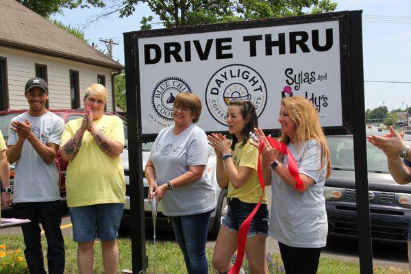 Ribbon cutting to celebrate our (re)Grand Opening with Daylight Donuts, Blue Chip Cookies, and Sylas and Maddy's Ice Cream!