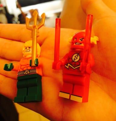 Lil Dude found Flash & Aquaman today at Galactic Comics!