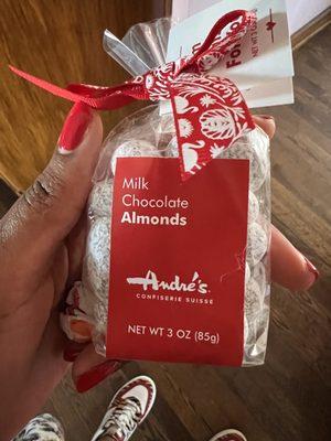 Milk chocolate almonds