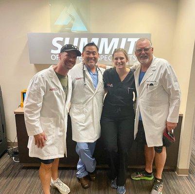 Dr. Greene, Dr. Sasaura, Maddie Lummis, PA-C, and Dr. Cameto