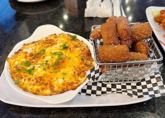 Crab Dip with Pretzel Bites