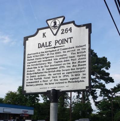 Dale Point Historical Marker