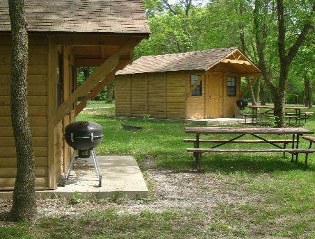 Walcamp Family Campground one-room cabins