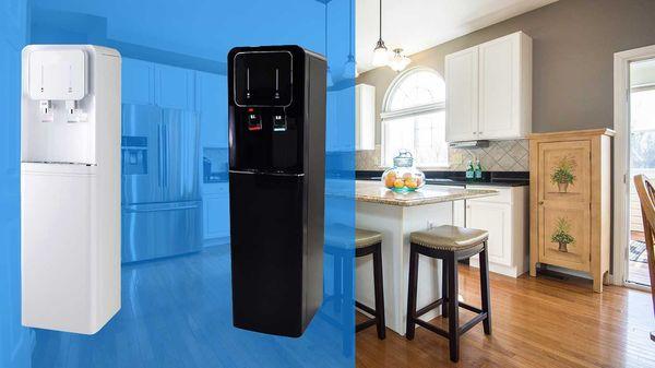 Black Floor Model Water Dispenser