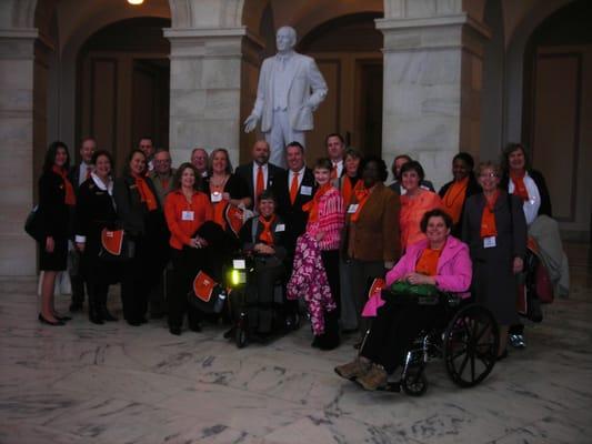 Helping the national MS Society with PR work in Washington DC.