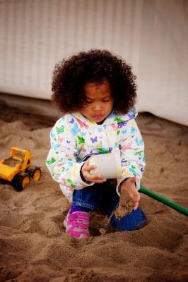 Sand & Outdoor Play (sensory learning and hand-eye coordination)