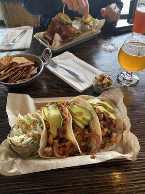 Pork Belly Tacos and Hot Chicken