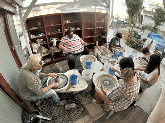 have a fun group pottery class with your friends in Imperial Beach