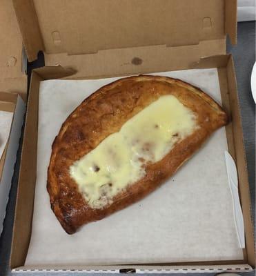 Cheesesteak calzone (MED) - it was a monster