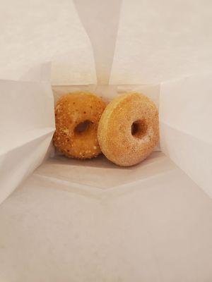 Cinnamon crumb / Almond crumb Donut and Sugar Donut