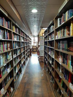 Inside the bookstore.