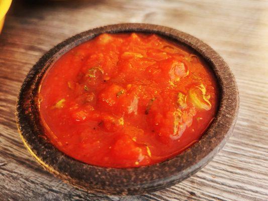 Salsa tastes fresh but lacks zest