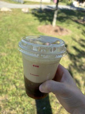 Nitro cold brew here is mostly foam for $4.55+... and at previous locations I've had it served with ice and mostly liquid.