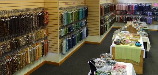 New England's largest bead shop: The Abosulte Bead Shop with more than 5 million beads!