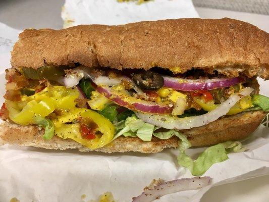 Veggie Delight w/ extra stuff & extra toasty! $4.99!