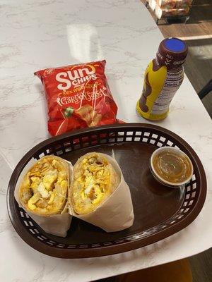 The 50. Western Burrito -- so very delicious and probably the most well priced breakfast burrito I've ever purchased