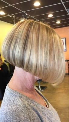 The bob with beautiful tones of blonde