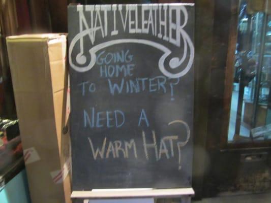 Going Home To Winter? Need a Warm Hat?