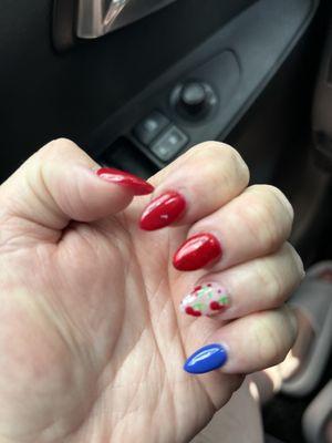 Forth of July nails