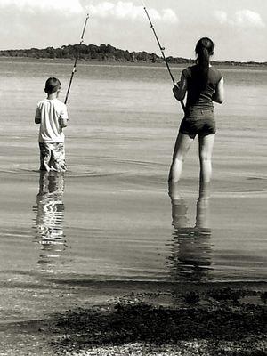 Great fishing spots whether you go to pier 4 or out on the water from Dock Street making memories....... #Priceless