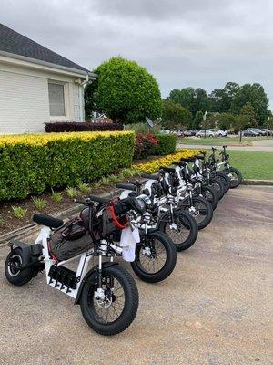 Our fleet of Finn Scooters arrived today! Come check out the only club in the Triangle area with this new and exciting way to get around the