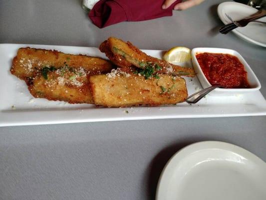 Fried zucchini - yum!