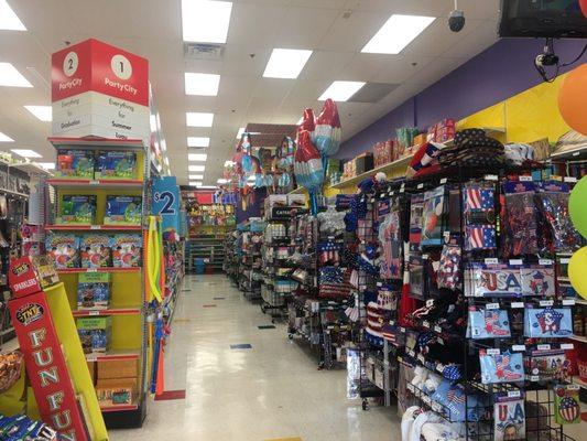 10 different aisles full of party fun