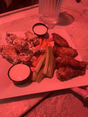 Garlic park and bbq wings