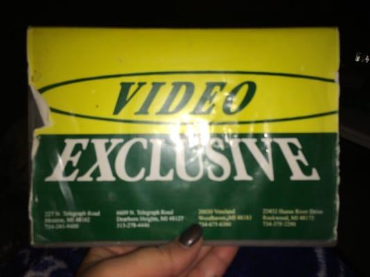 It's been awhile since I've rented at the video store :-)