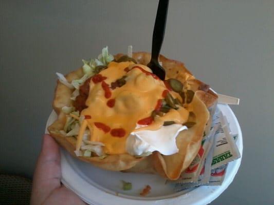 Nacho (taco salad) wednesday y'all lol