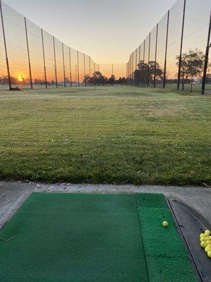 Golf range view