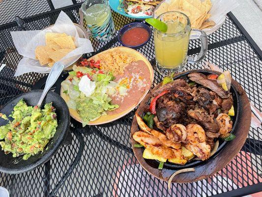 Beef Tacos, Fresh Guacamole, Luna Fajitas-yum!