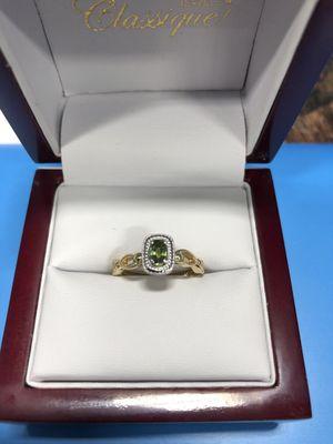 Green Sapphire Ring