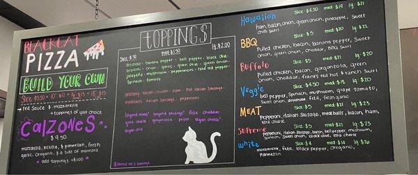 Menu board