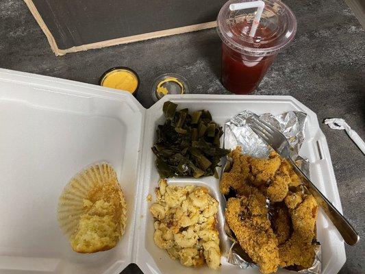 Fried Catfish Nuggets Dinner